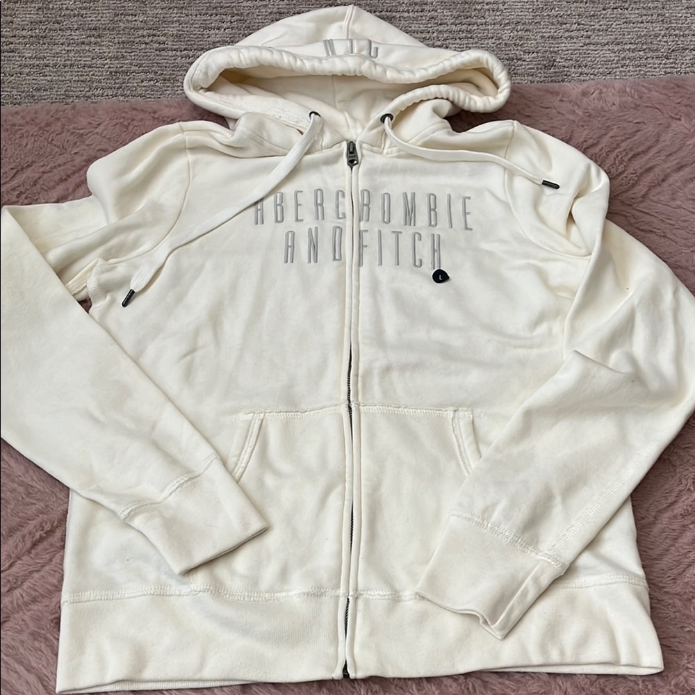 Abercrombie & Fitch Cream Hoodie